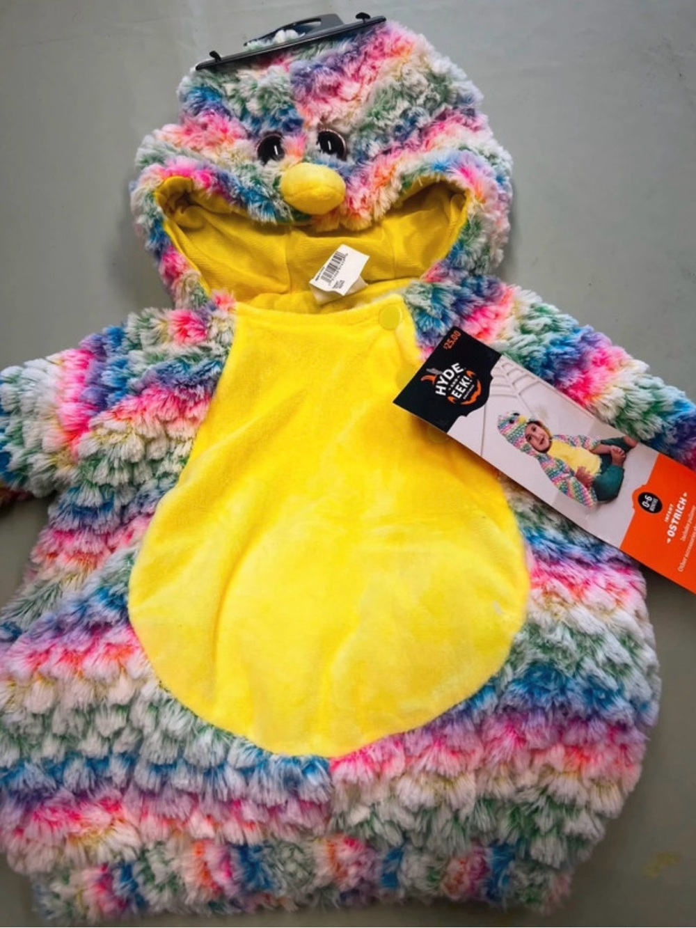 Hide & Seek Kids Rainbow Chick Costume - Yellow Front